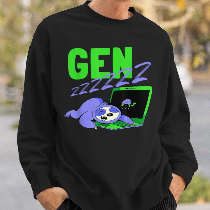 Gen Z Slogan Sleeping Fault Gen Zzz Generation Z Sweatshirt Geschenke für Ihn