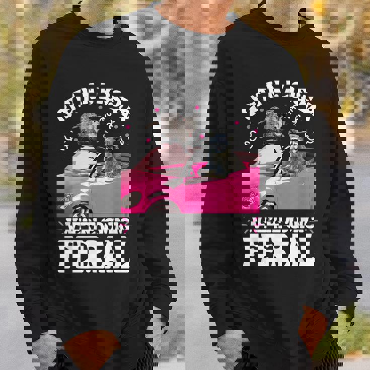 Get In Loser Sweatshirt - Raccoon Opossum Meme Humor Gifts for Him