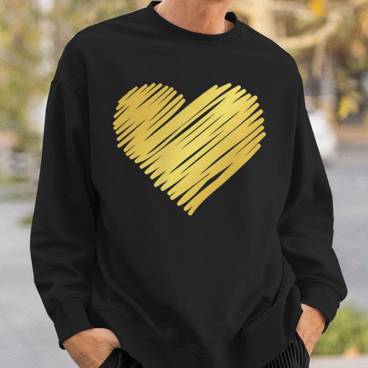 Golden Heart Sweatshirt Geschenke für Ihn