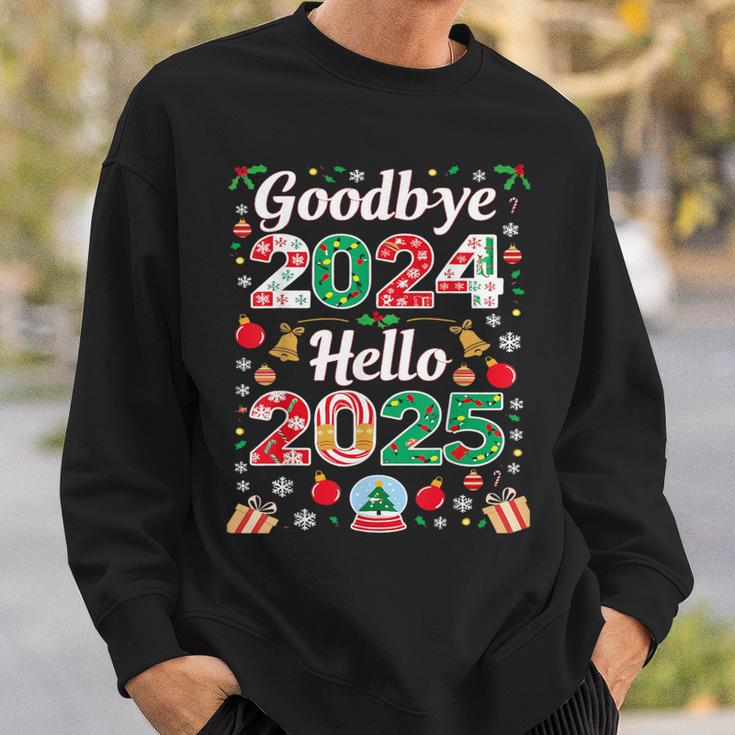 Goodbye 2024 Hello 2025 Merry Christmas Happy New Year 2025 Sweatshirt Geschenke für Ihn