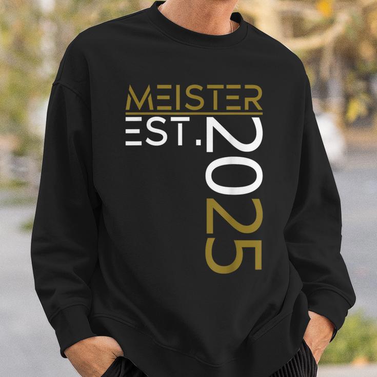 Graduation Master Est 2025 Golden Outfit Master Exam Sweatshirt Geschenke für Ihn