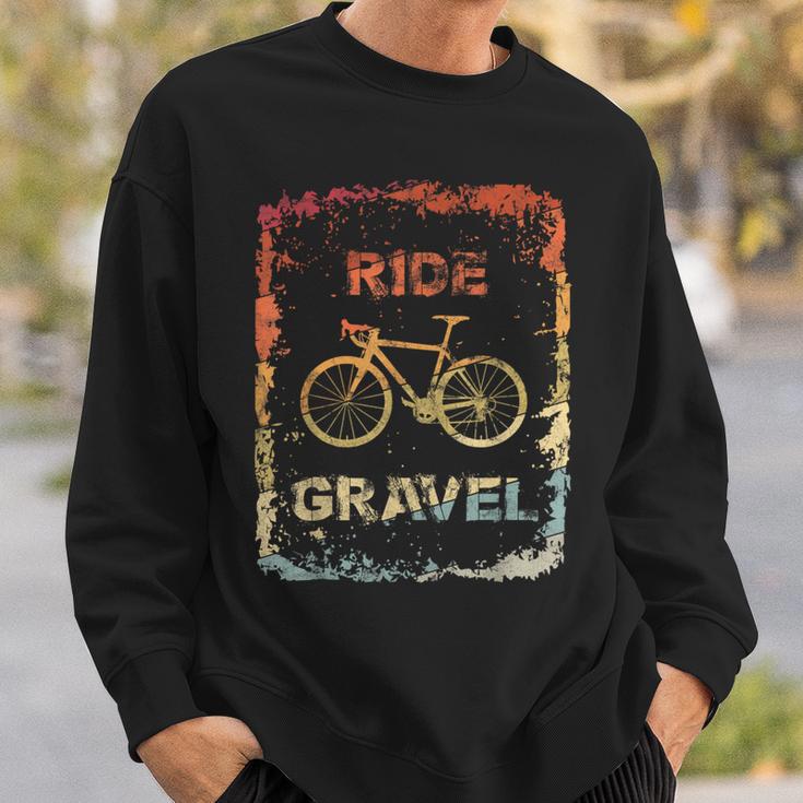 Gravel Bike Rennrad Ride Gravel Cyclocrossintage Retro Sweatshirt Geschenke für Ihn