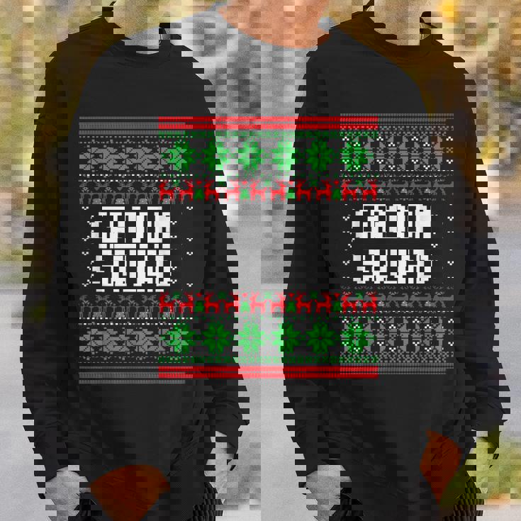 Groom Squad Xmas Bachelor Party Ugly Christmas Sweater Sweatshirt Gifts for Him