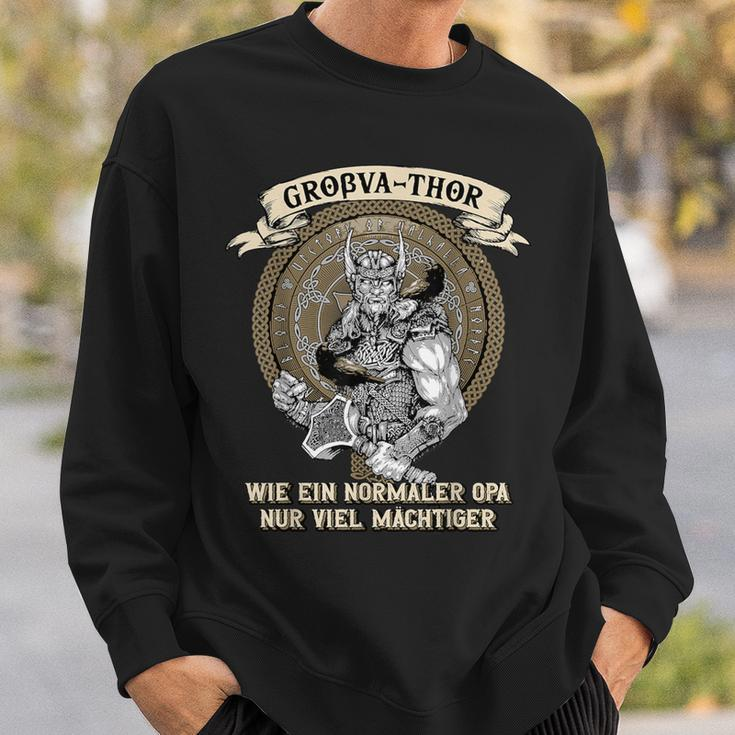 Großa-Thor Wie Normal Opa Nuriel Mighty Father's Day S Sweatshirt Geschenke für Ihn