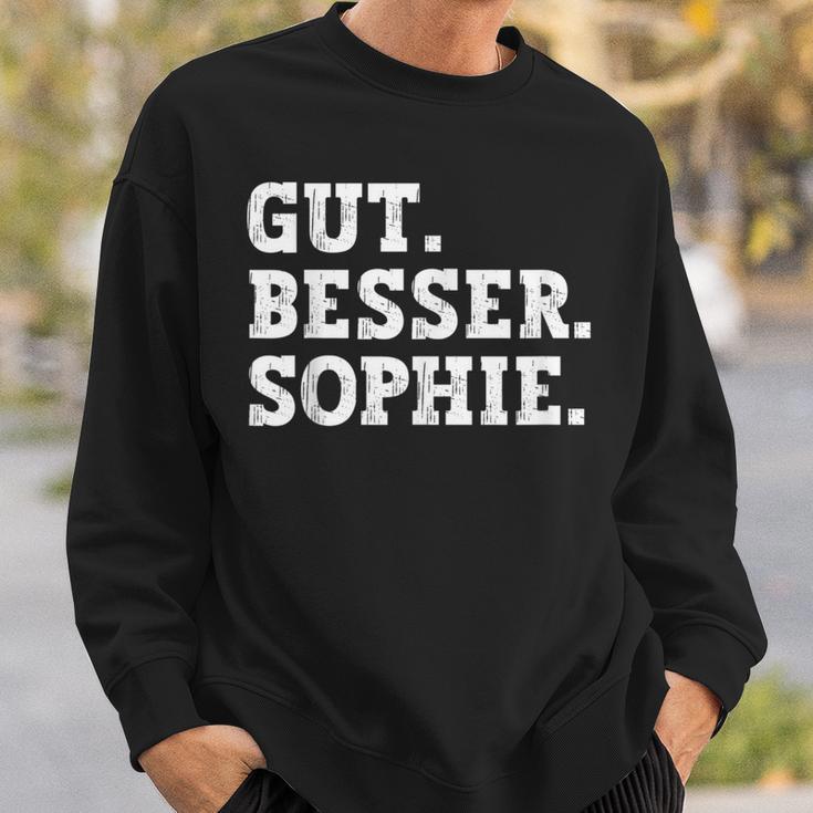 Gut Besser Sophie Saying First Name Sophie Sweatshirt Geschenke für Ihn