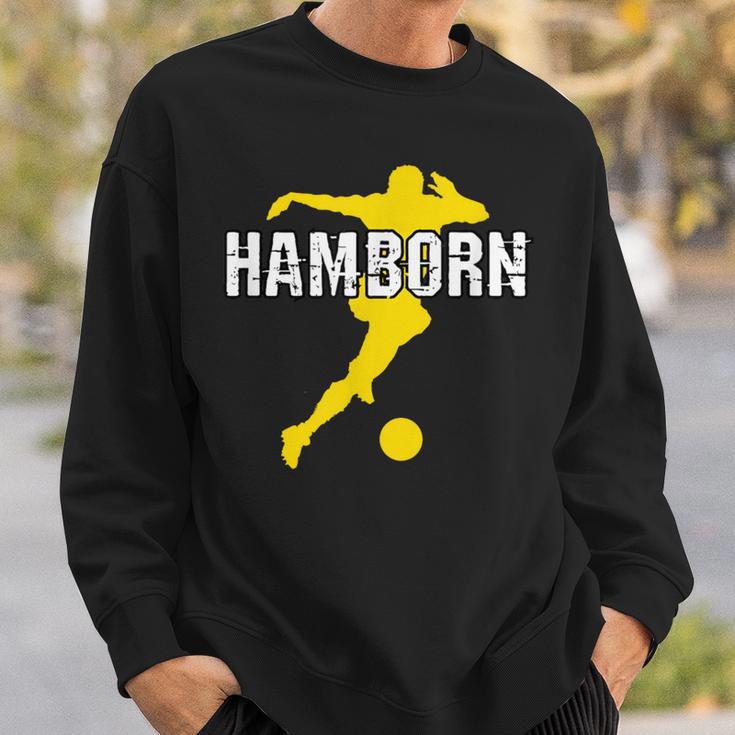 Hamborn Football Kicken Fan Nrw Stadium Yellow Sweatshirt Geschenke für Ihn