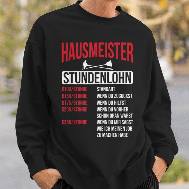 Hausmeister Hourly Wage Haustechnik Janitory Sweatshirt Geschenke für Ihn