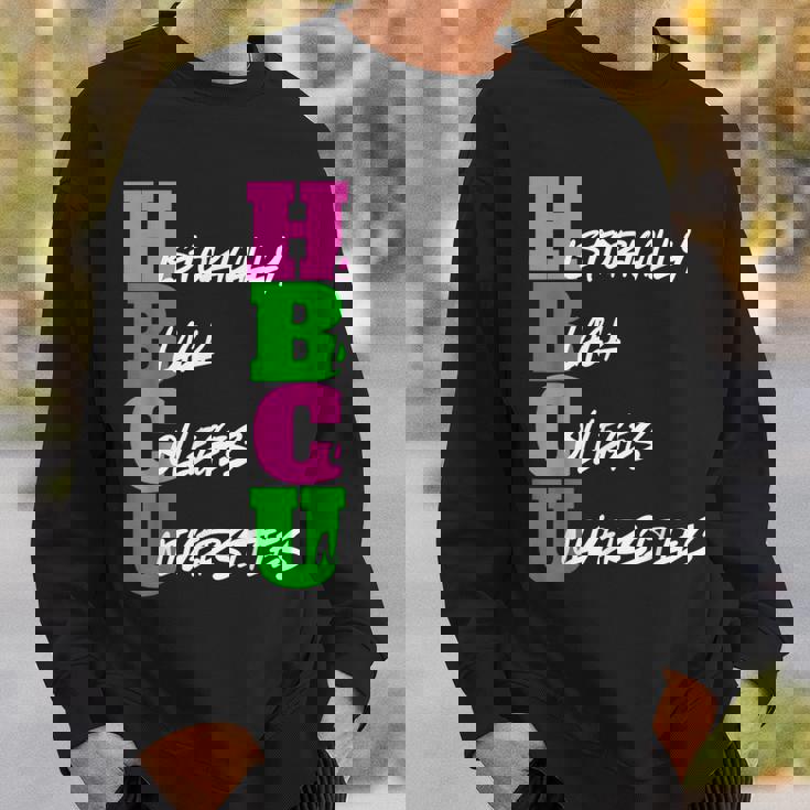 Hbcu Pink And Green Historically Black College University Sweatshirt Gifts for Him