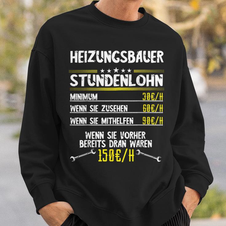 Heating Builder Hourly Wage Sanitary Mechanic Work Sweatshirt Geschenke für Ihn