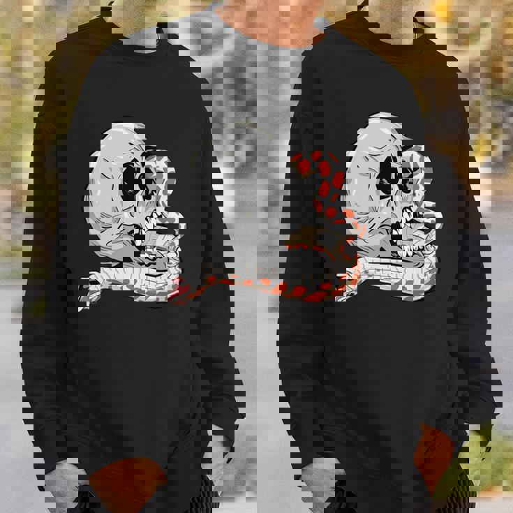 Hognose Snake Skull Albino Morph Dramatic Danger Noodle Premium Sweatshirt Gifts for Him