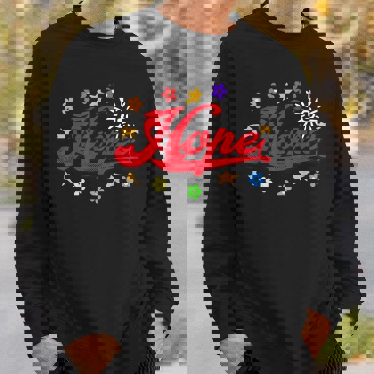 The Hope Personalized Name Flowers On Stage Stars Sweatshirt Gifts for Him