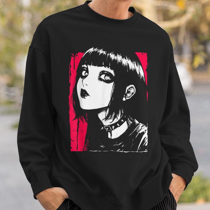 Horror Anime Manga Japan Japanese Creepy Kawaii Goth Punk Sweatshirt Geschenke für Ihn