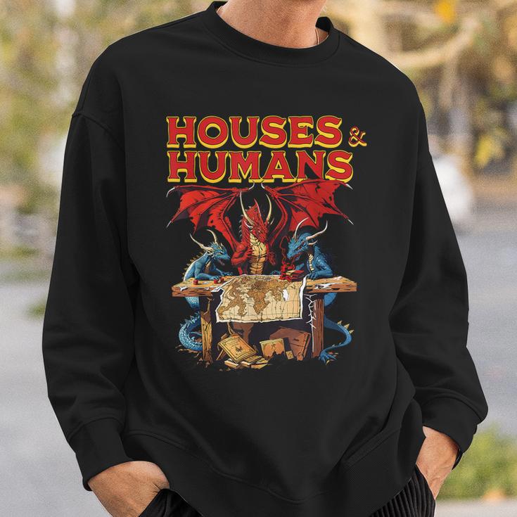 Houses And Humans Gamer Gamingintage Retro 90S Sweatshirt Geschenke für Ihn