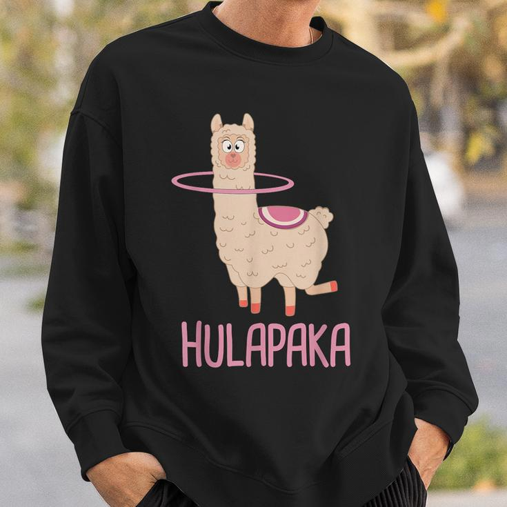 Hulapaka Alpaca Lama Hula Hooping Hoops Hoop Dance Hullern Sweatshirt Geschenke für Ihn