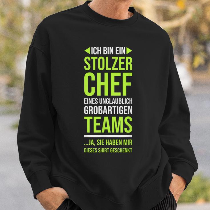 Ich Bin Stolzer Chef Boss Chef Sweatshirt Geschenke für Ihn