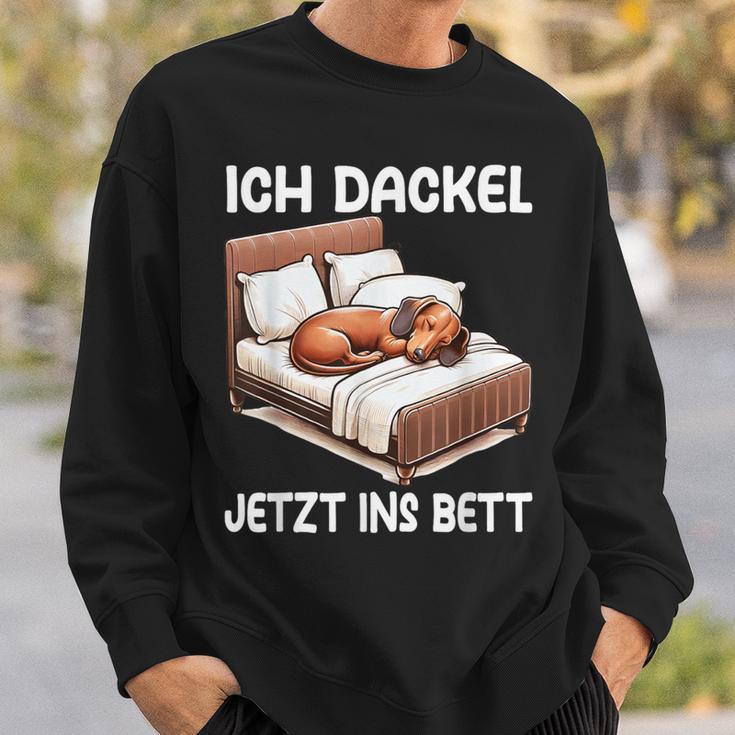 Ich Dachshund Jetzt Ins Bett Sleep Pyjama Sweatshirt Geschenke für Ihn