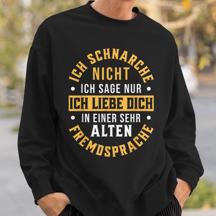 Ich Schnarche Nicht Schnarcher Saying Snoring Sweatshirt Geschenke für Ihn