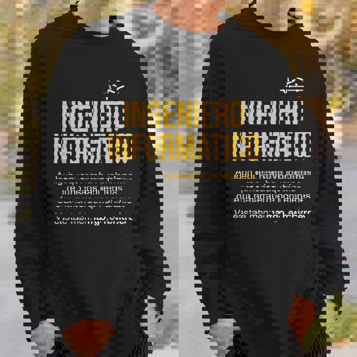 Ingeniero Informático Definición Ingenieros Infor Camisa de entrenamiento Regalos para él