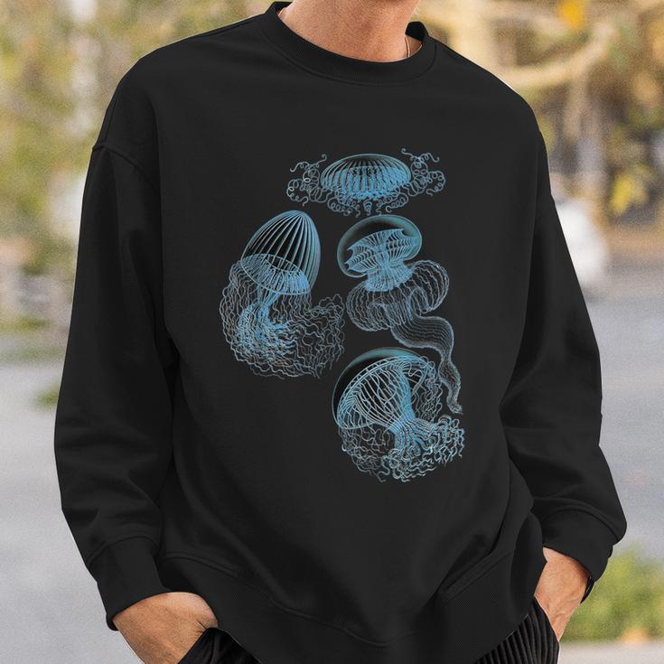 Jellyfish Ocean Lover Bioluminescent Sea Animals Sweatshirt Geschenke für Ihn