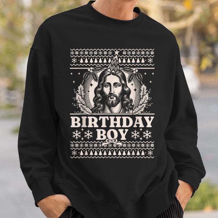 Jesus Birthday Boy Happy Birthday Jesus Ugly Christmas Sweatshirt Geschenke für Ihn