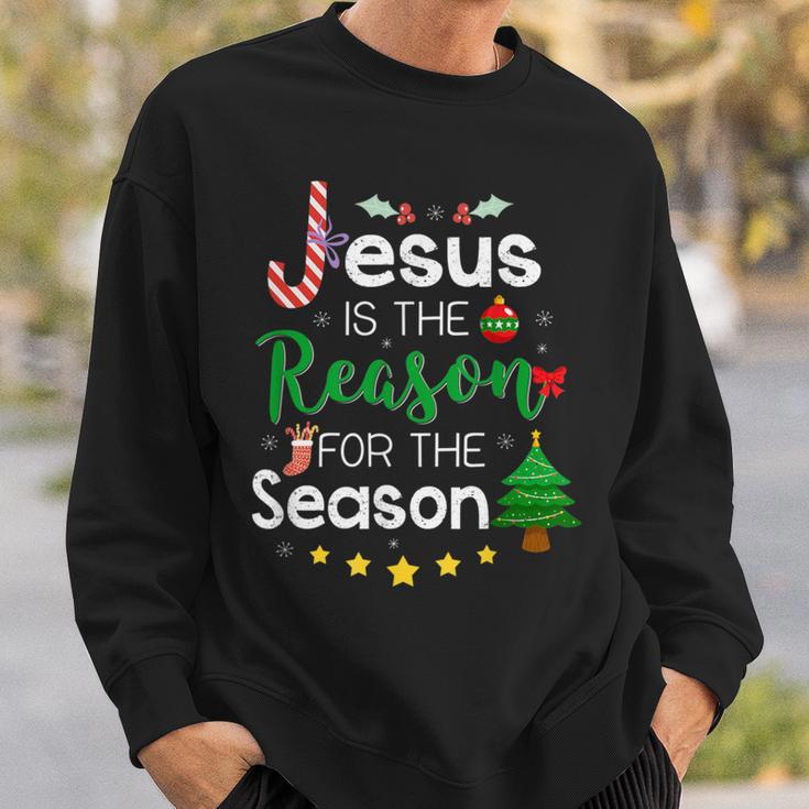 Jesus Is The Reason For The Season Christmas Xmas Sweatshirt Geschenke für Ihn