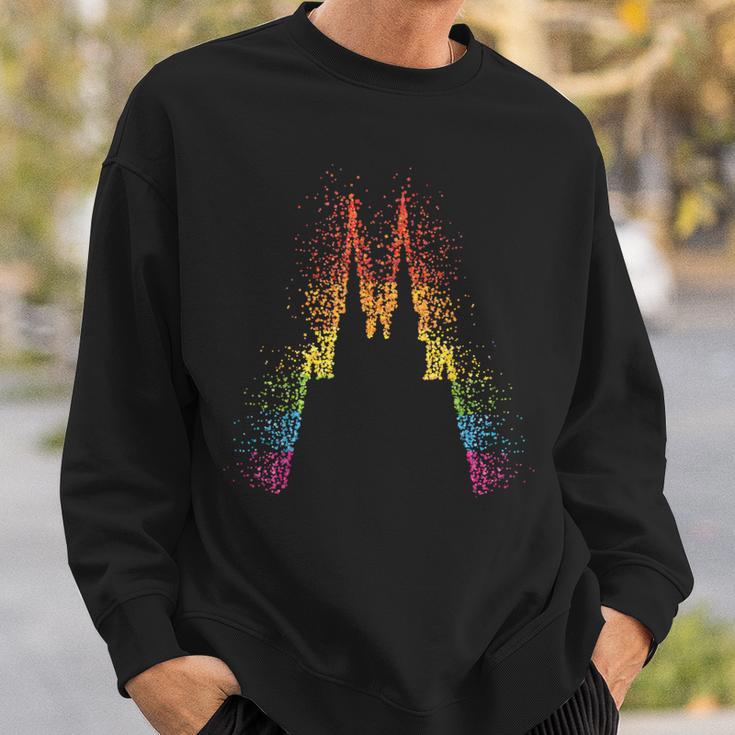 Kölner Dom Regenbogen Regenbogenfahne Pride Lgbtq Lesbisch Sweatshirt Geschenke für Ihn