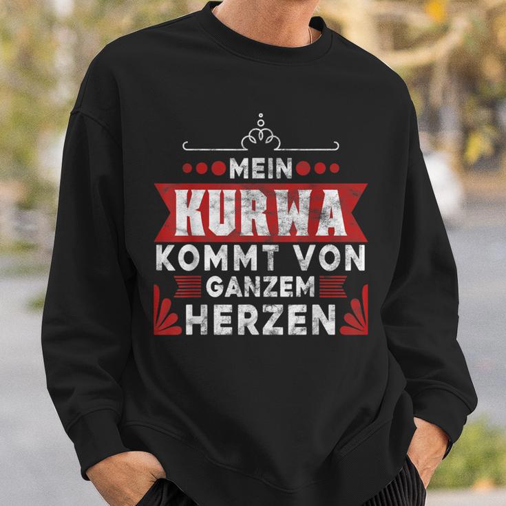 Kurwa Polish Poland Sweatshirt Geschenke für Ihn