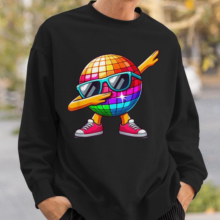 Led 70S Disco Ball Dabbing Sunglasses Nightclub Dance Party Sweatshirt Geschenke für Ihn