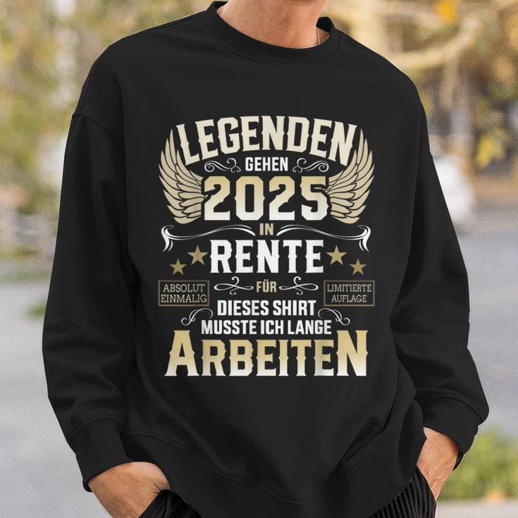 Legends Go Into Retirement 2025 Long Work For Retirees Sweatshirt Geschenke für Ihn