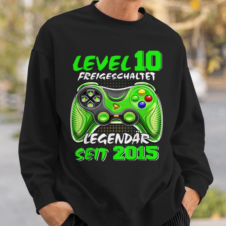 Level 10 Birthday Boy Gamer 2015 10Th Birthday Sweatshirt Geschenke für Ihn