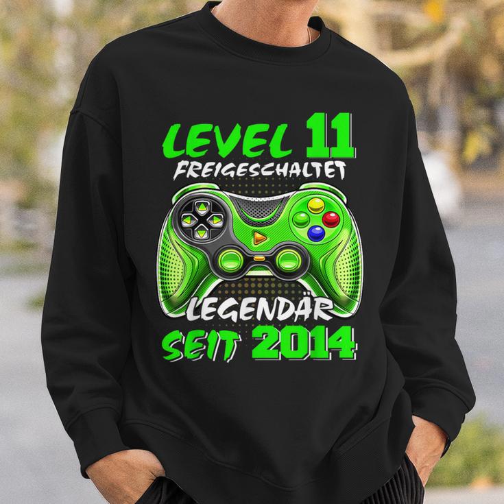 Level 11 Birthday Boy Gamer 2014 11Er Birthday Sweatshirt Geschenke für Ihn