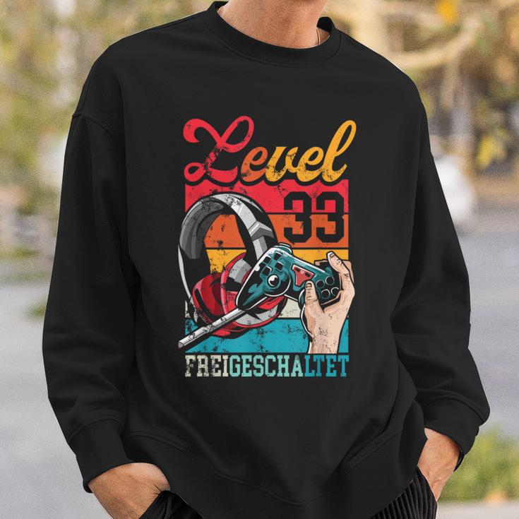 Level 33 Years Birthday Gamer 33Rd Birthday Sweatshirt Geschenke für Ihn