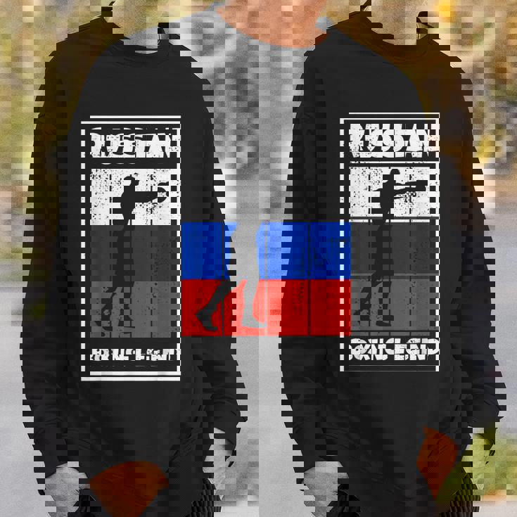 Leyenda De Boxeo Ruso Con Bandera Para Boxeador De Rusia Camisa de entrenamiento Regalos para él