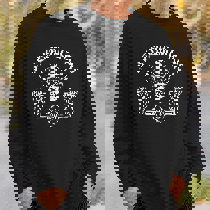 Life Behind Bars Biker Skull Ape Hangers Motorcycle Sweatshirt Gifts for Him