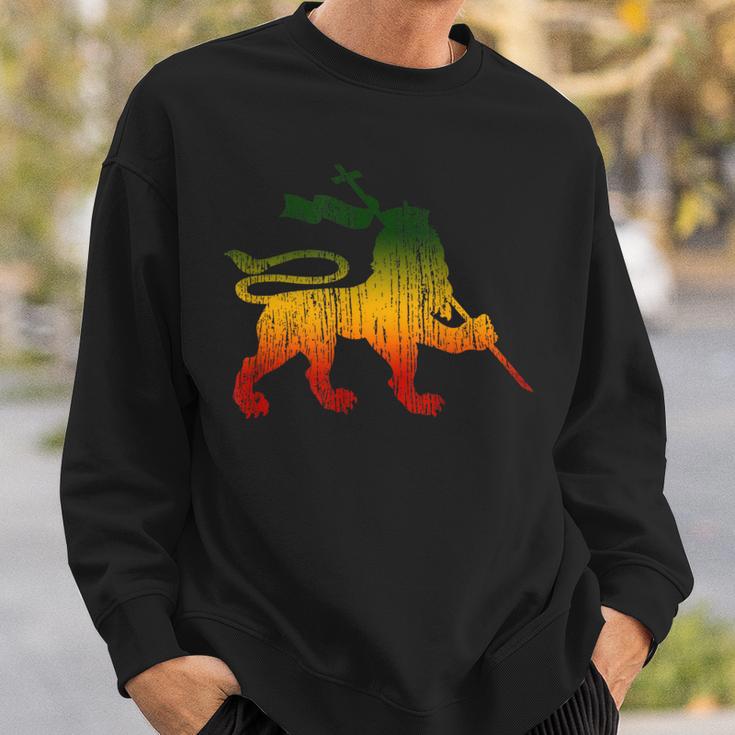 Lion Of Judah Reggae Music Rastafari Rasta Sweatshirt Geschenke für Ihn