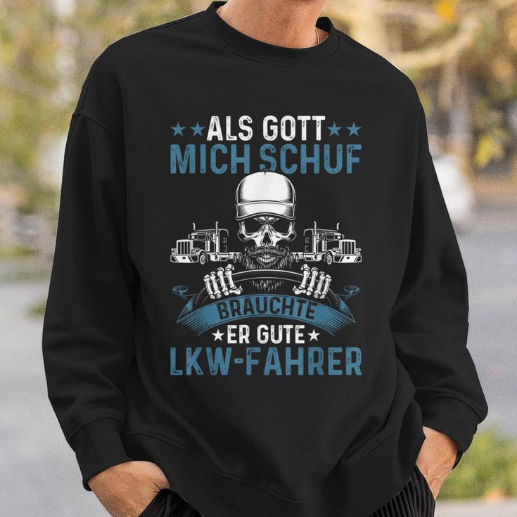 Lorry Driver Truck God Created Good Truck Driver Trucker Sweatshirt Geschenke für Ihn