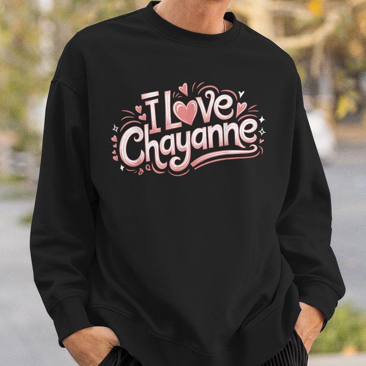 I Love Chayanne Novia Novio Parejas Nombre Camisa de entrenamiento Regalos para él