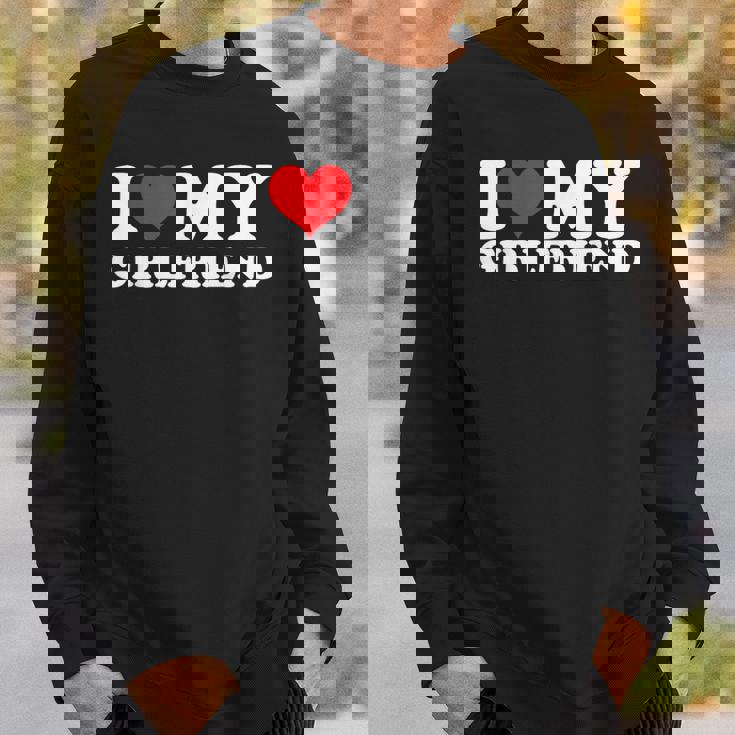 I Love My Hot Girlfriend I Heart My Hot Girlfriend Gf Bf Sweatshirt Gifts for Him
