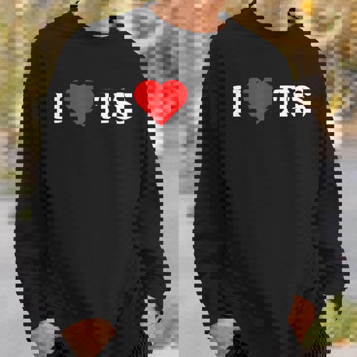 I Love Ts I Heart Ts Y2k Aesthetic Red Heart Camisa de entrenamiento Regalos para él