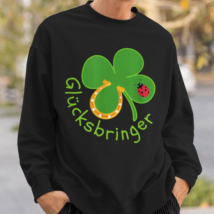 Lucky Charm Ladybird Clover Leaf For Friends Good Luck Sweatshirt Geschenke für Ihn