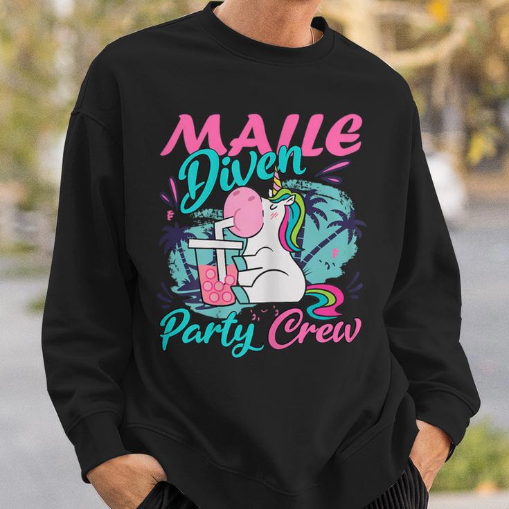 Malle Diven Party Crew Saufen Sweatshirt Geschenke für Ihn