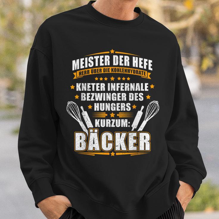 Master Of The Yeast And Mr Over The Carbohydrates Bakers Sweatshirt Geschenke für Ihn