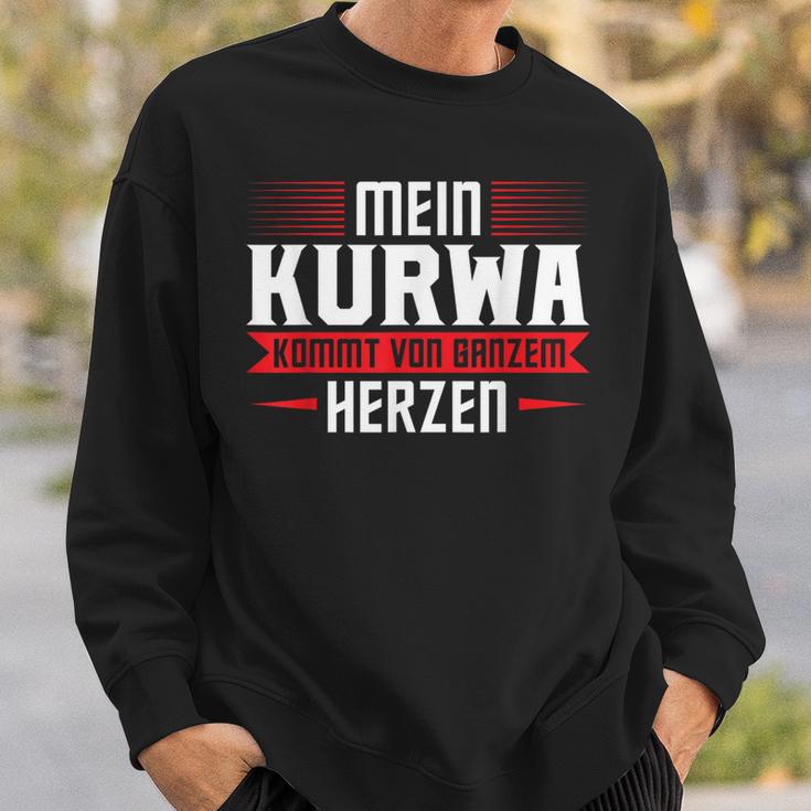 Mein Kurwa Kommton Ganzem Herz Polen Kurwa Sweatshirt Geschenke für Ihn