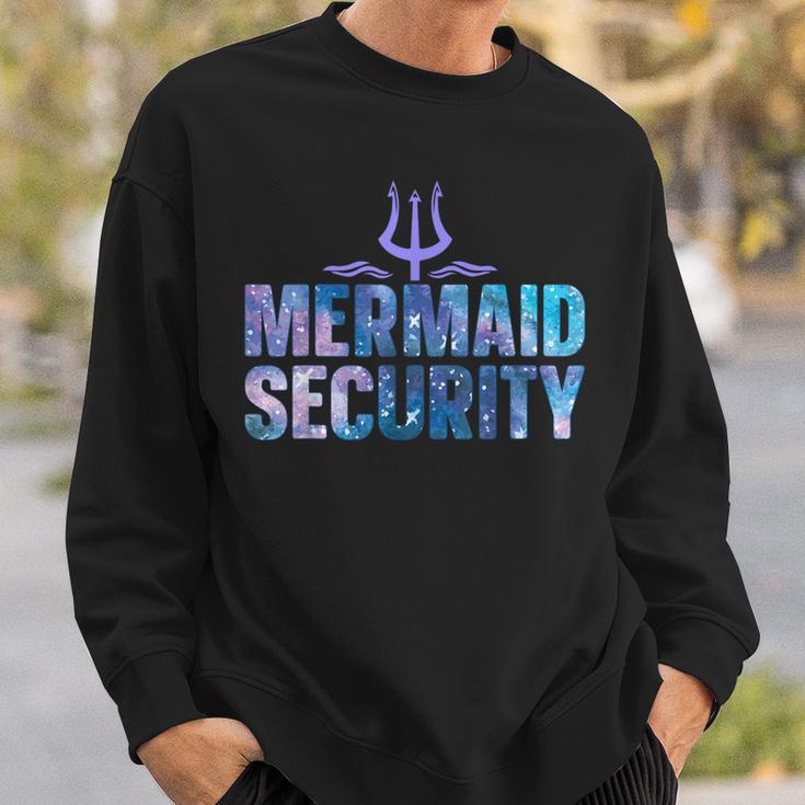 Mermaid Security Dad Mermaid Family Mermaid Squad Sweatshirt Geschenke für Ihn