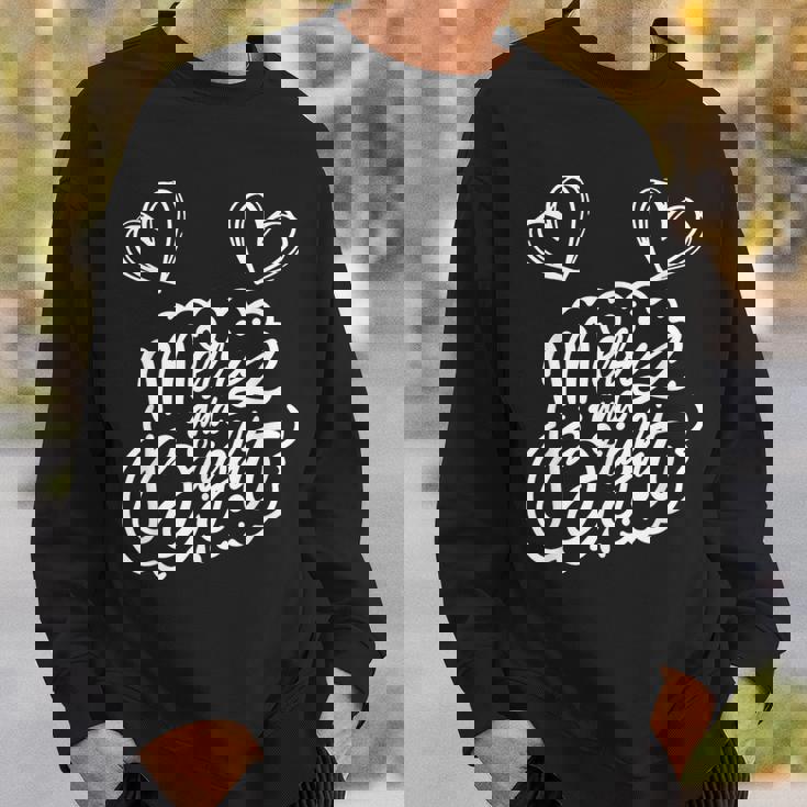 Merry And Bright Withe The Cute Hearts Sweatshirt Gifts for Him