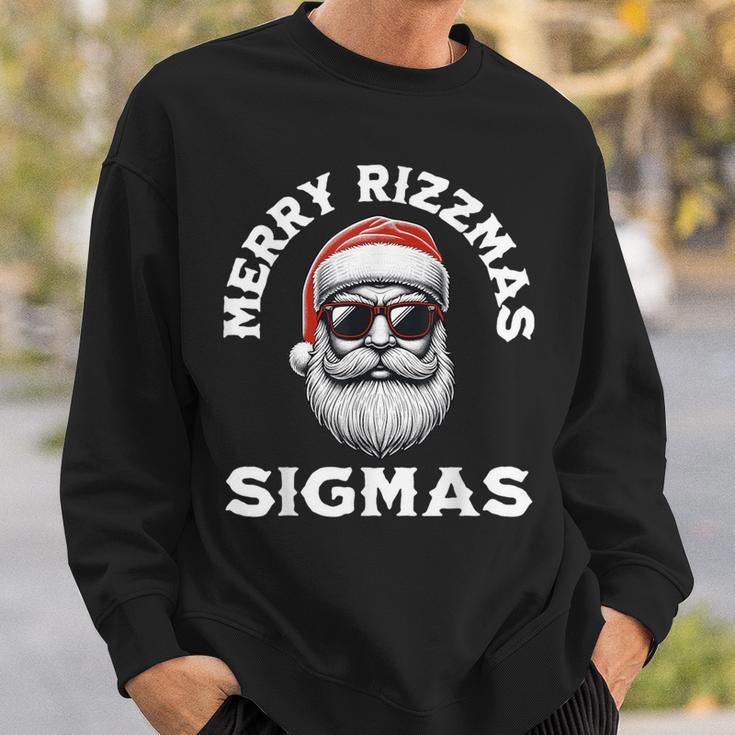 Merry Rizzmas Sigmas Rizz Christmas Santa N Gen Alpha Sweatshirt Geschenke für Ihn