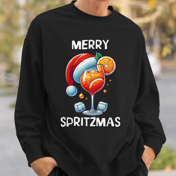 Merry Spritzmas Christmas Cocktail Holiday Drink Sweatshirt Geschenke für Ihn