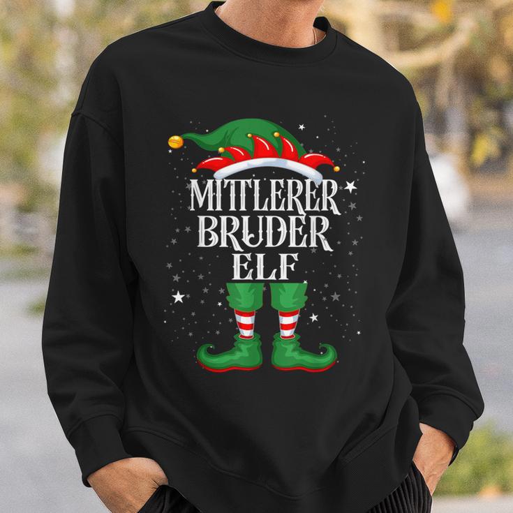 Middle Brother Elf Christmas Family Christmas Sweatshirt Geschenke für Ihn