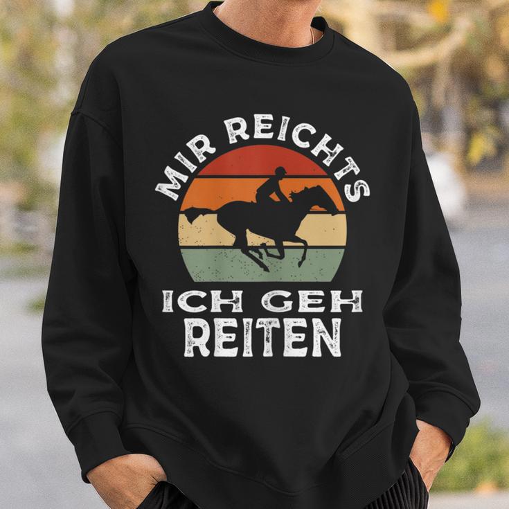 Mir Reichts Ich Geh Reitenintage Retro Rider S Sweatshirt Geschenke für Ihn