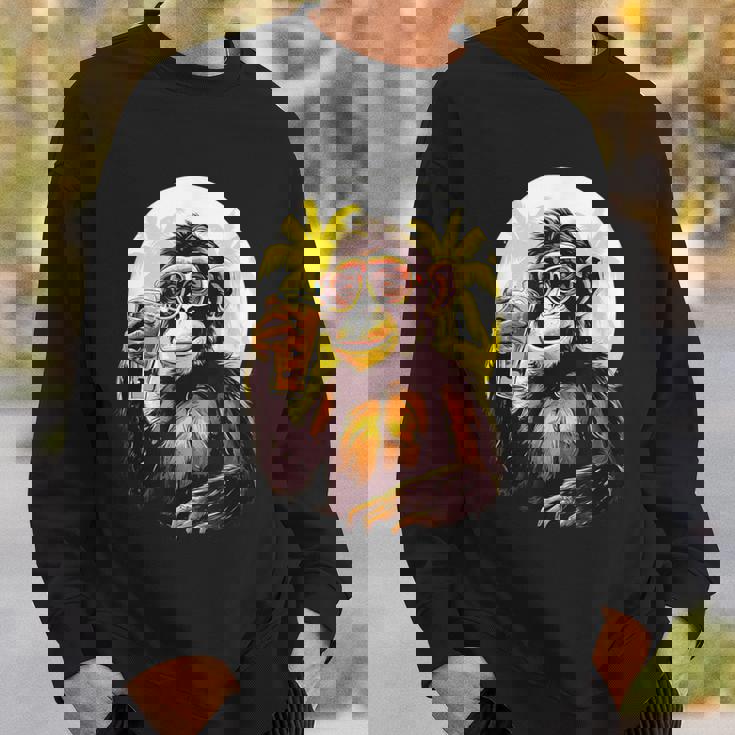 Mono Bebiendo Cerveza Bebedor De Cerveza Divertido Gorila Borracho Sim Camisa de entrenamiento Regalos para él